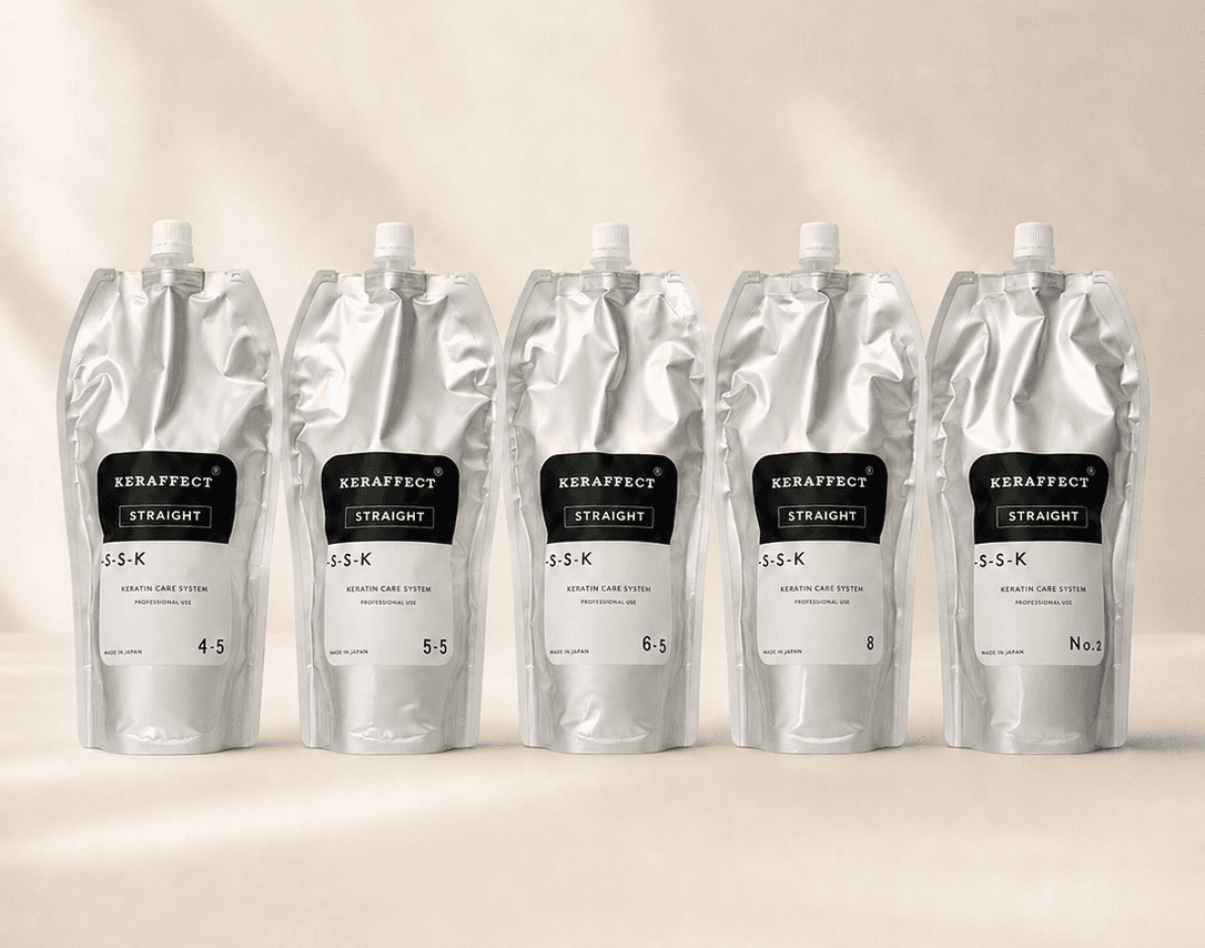 KERAFFECT(ケラフェクト)プレミアム縮毛矯正剤のパウチ5本